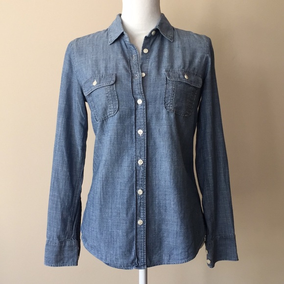 J. Crew Tops - J. Crew Denim Chambray Shirt